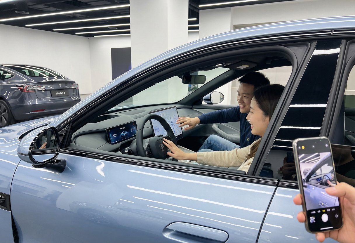Een Auto Ondertekend Door Een Chinese Smartphone Gigant Begint Tesla In Verkopen Te Overtreffen