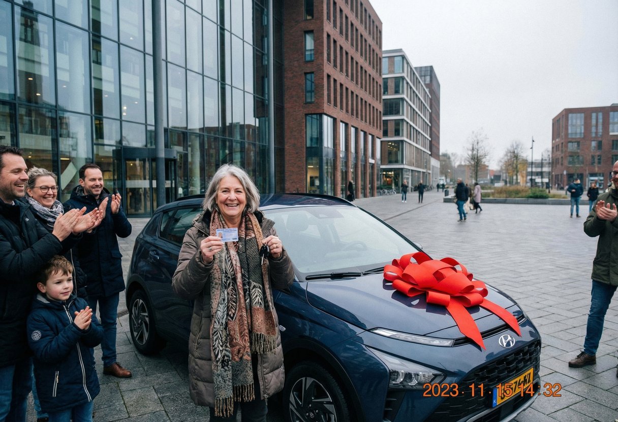 Op 68 Jarige Leeftijd Haalt Ze Eindelijk Haar Rijbewijs Na 950 Mislukkingen En Krijgt Een Auto Als Cadeau