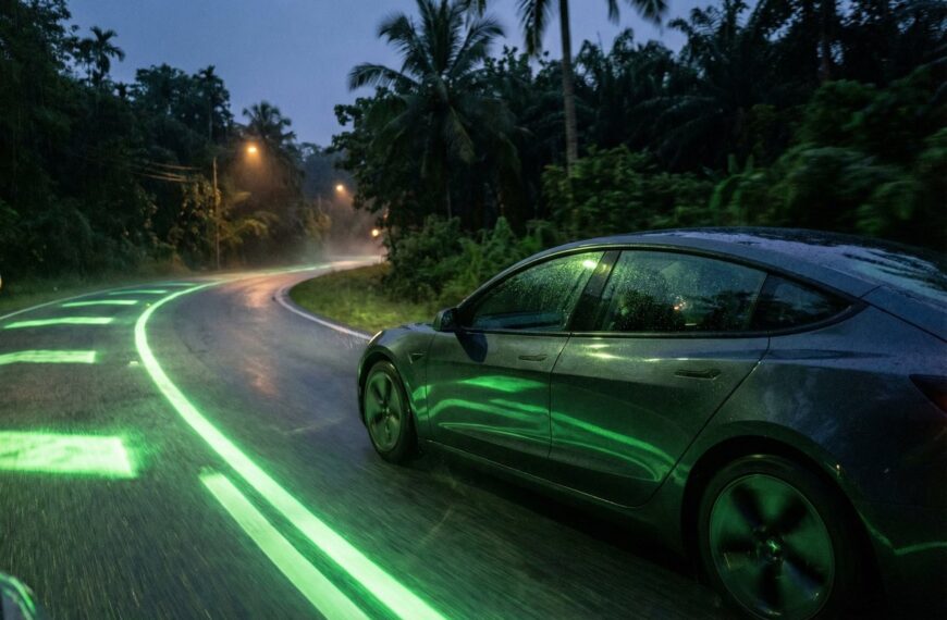 Wegen In Maleisie Lichten Op Door Speciale Verf Ma